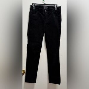 KUT From The Kloth Catherine Boyfriend Black Corduroy Pants Sz 4 City Preppy